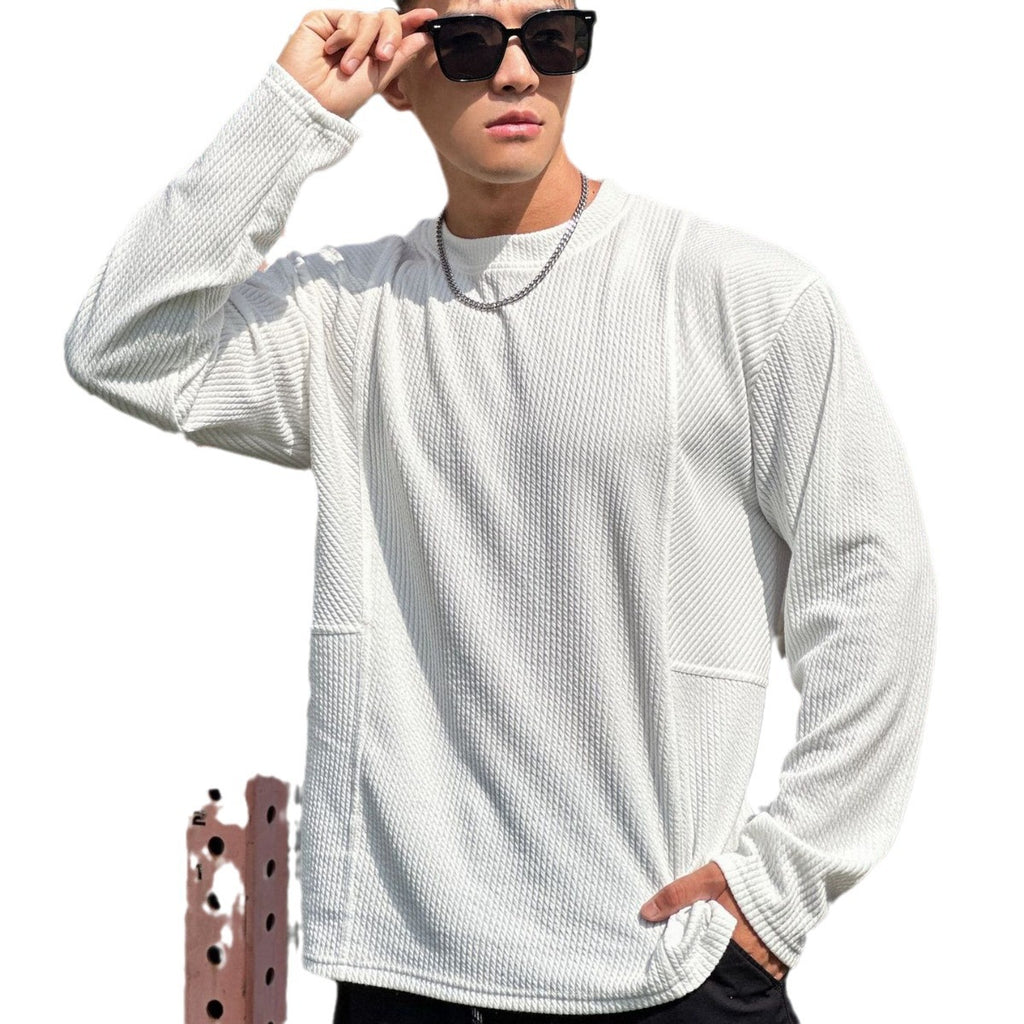 Muscle Workout Men's Loose Sports Snake Pattern Long Sleeve
