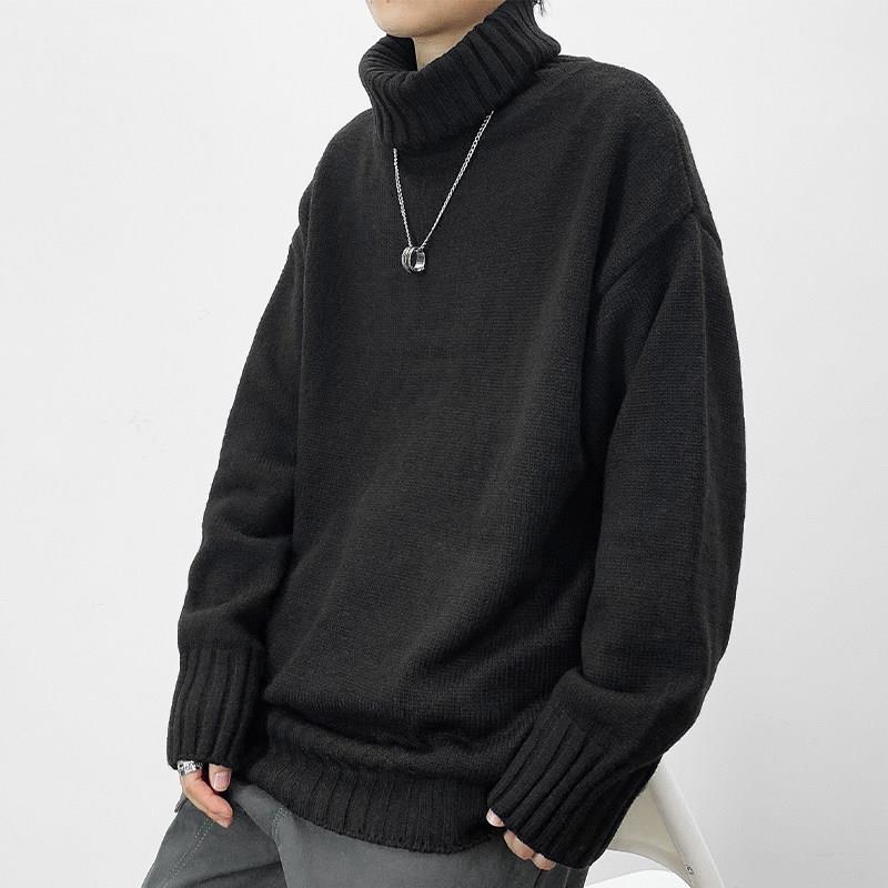 Fashion Simple Men's Thick Turtleneck Sweater
