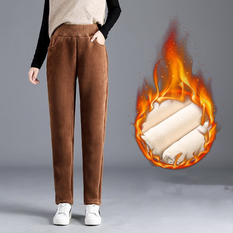 Thickened Corduroy Women's Radish Pants Loose Korean Style