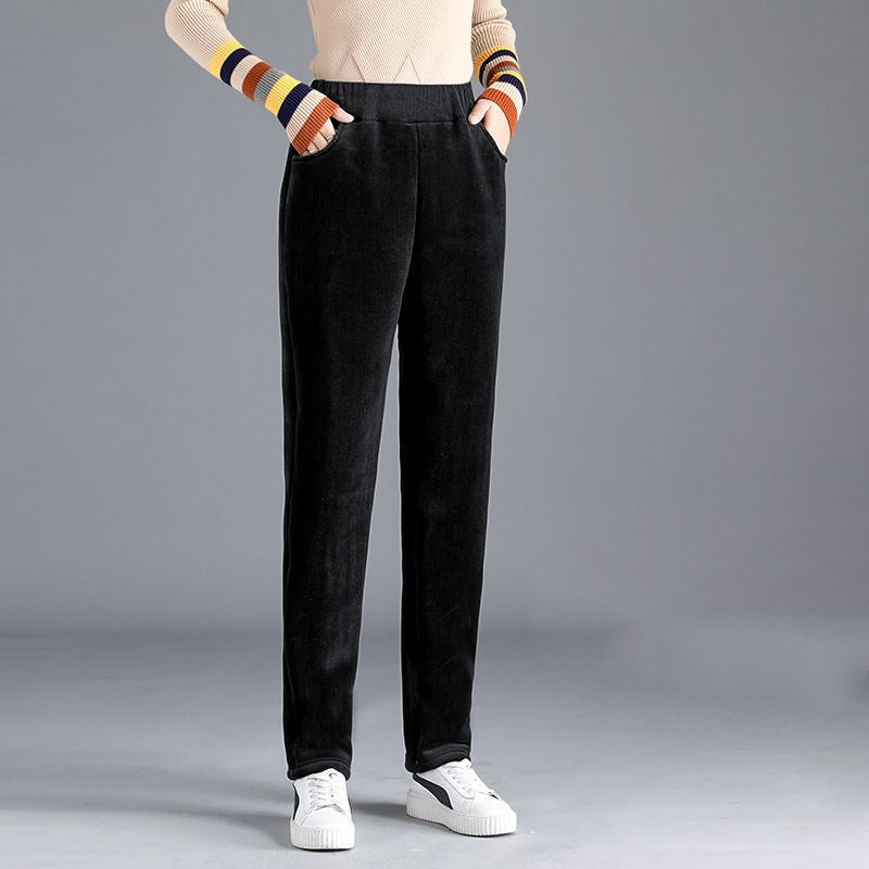 Thickened Corduroy Women's Radish Pants Loose Korean Style