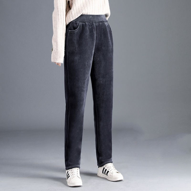 Thickened Corduroy Women's Radish Pants Loose Korean Style