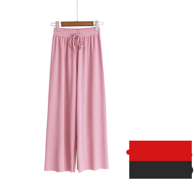Wide Leg Korean Style High Waist Loose Slim Straight Casual Pants