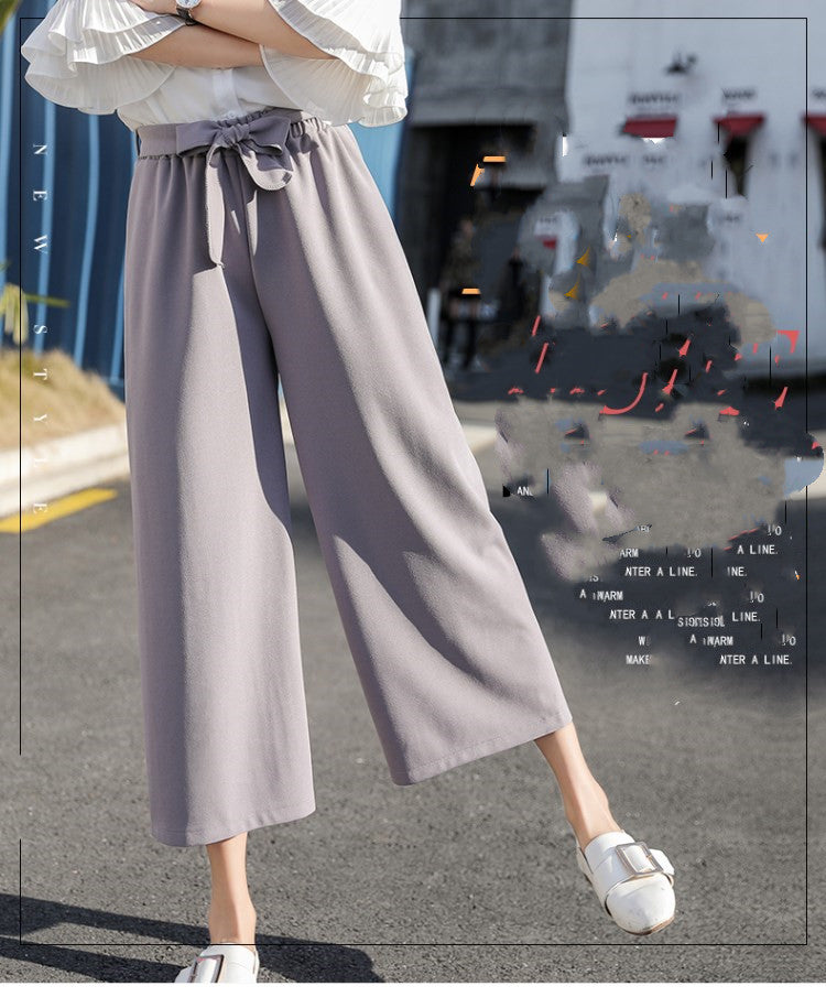 Wide-Leg Pants Female  White