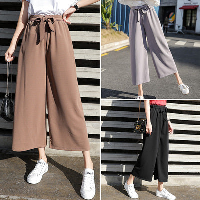 Wide-Leg Pants Female  brown