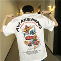 Short Sleeve T-shirt Men''s Fashion Student Loose Harajuku Style Medium Sleeve
