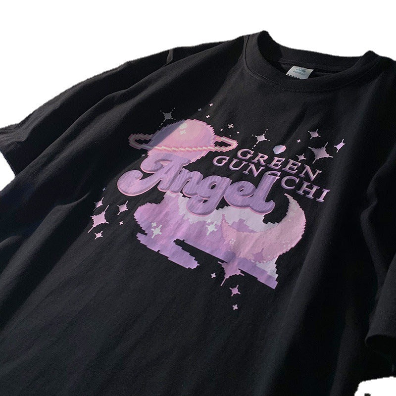 New Japanese Women'S Loose Round Neck Large Size