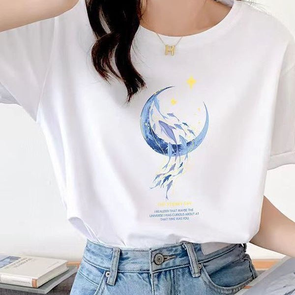 Loose New Short Sleeve T-shirt For Women