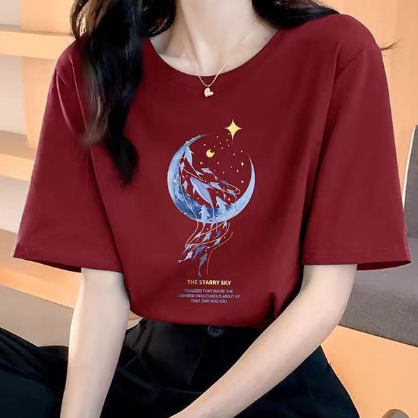 Loose New Short Sleeve T-shirt For Women