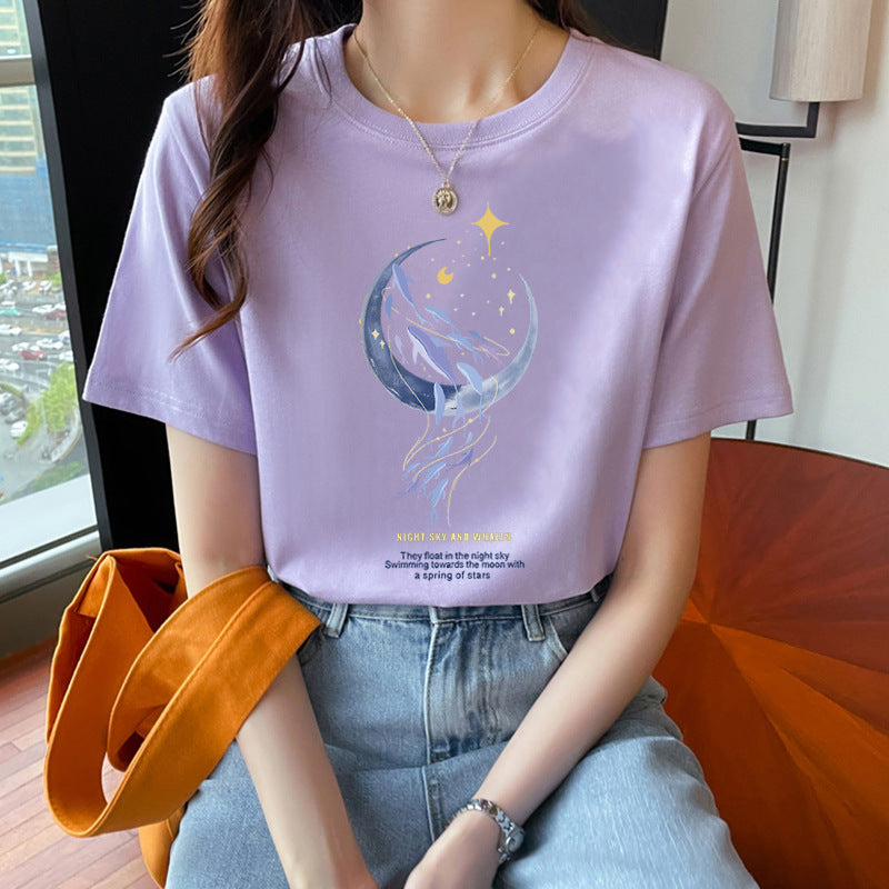 Loose New Short Sleeve T-shirt For Women