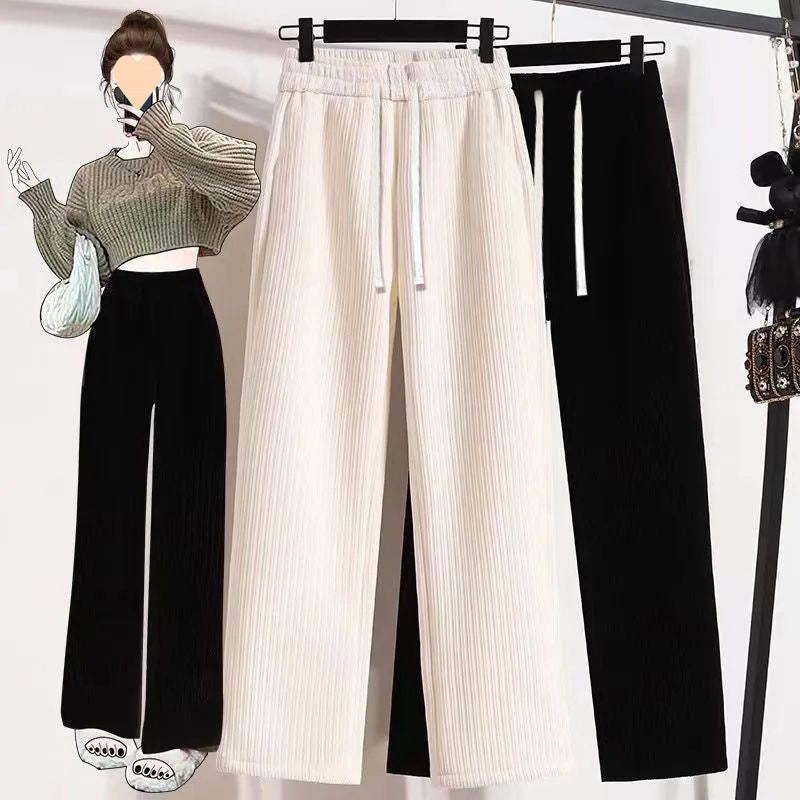 Fashionable High-looking Wide-leg Pants For Women
