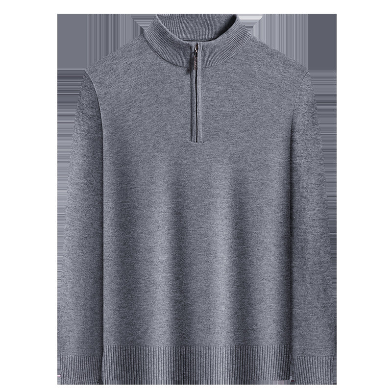 Men's Zipper Casual Bottoming Sweater
