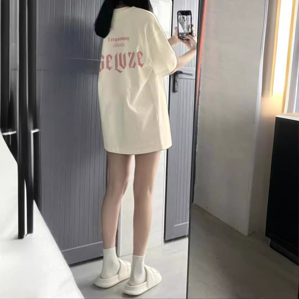 Women's Summer Loose Top T-shirt With Short Sleeves