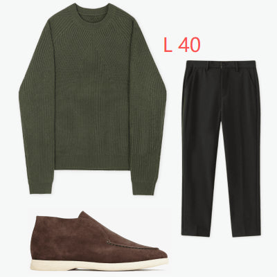 Loose Casual Retro Trendy Underwear Crew Neck Sweater