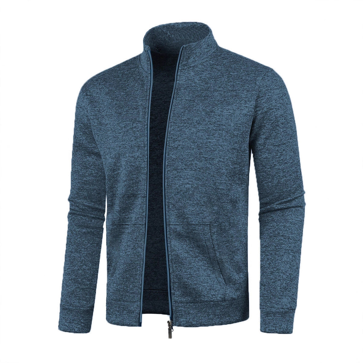 Men's Long Zipper Light Fleece Jacket Plus Size