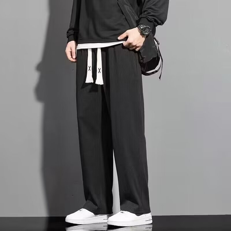 Men's Summer Thin Loose Straight Casual Trousers