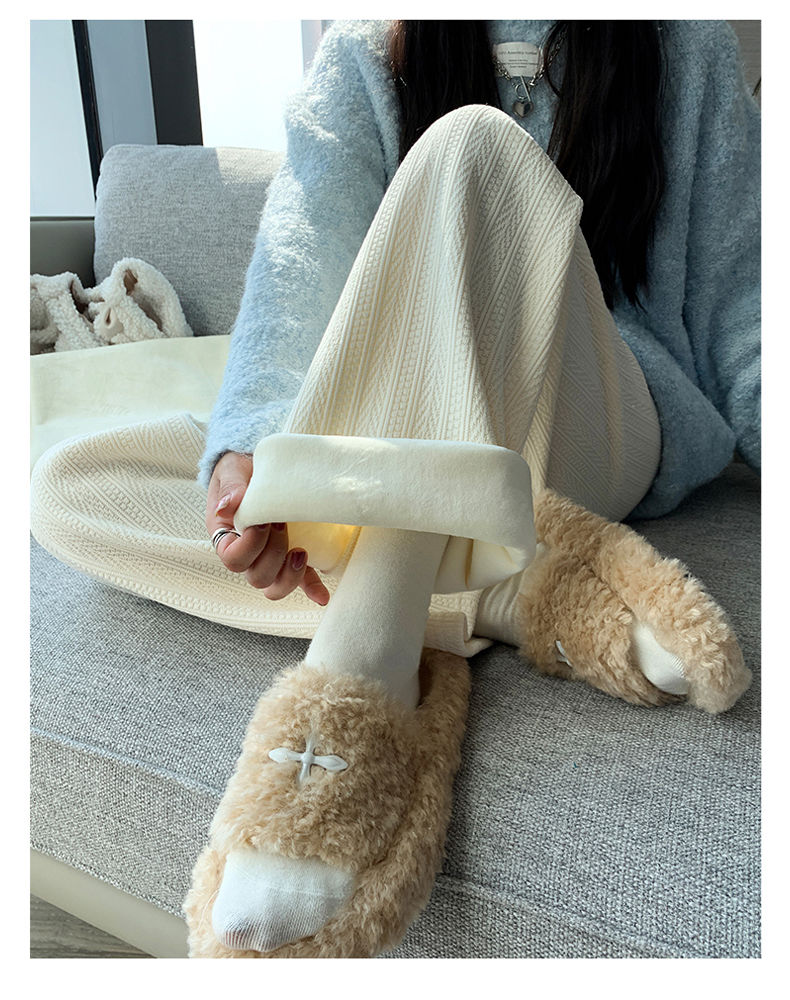 High Waist Drape Black Straight Loose Casual Pants Trousers