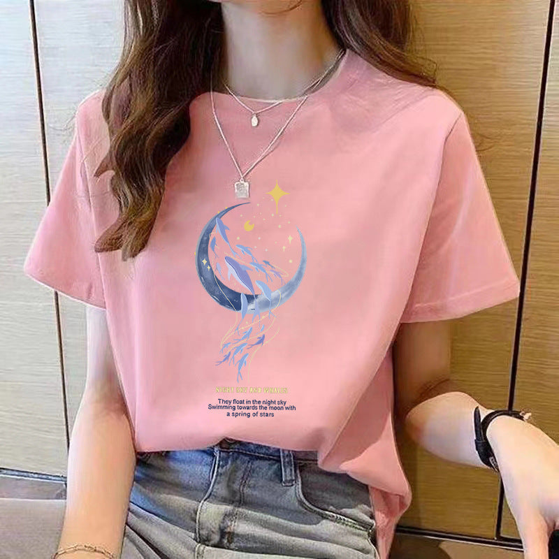 Loose New Short Sleeve T-shirt For Women