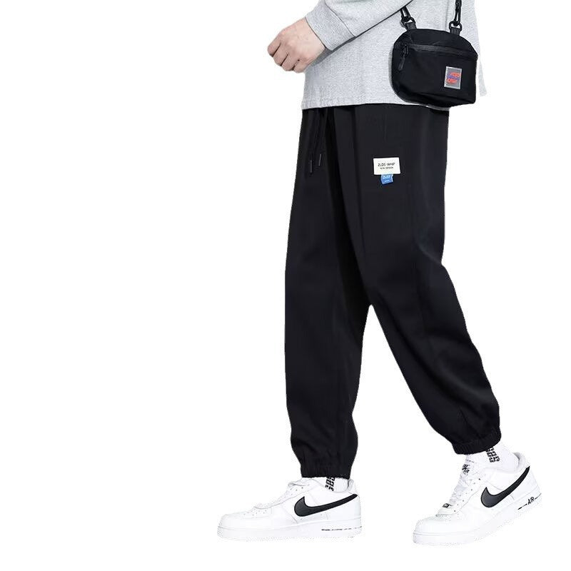 Draping Ice Silk Men's Sports Casual Pants