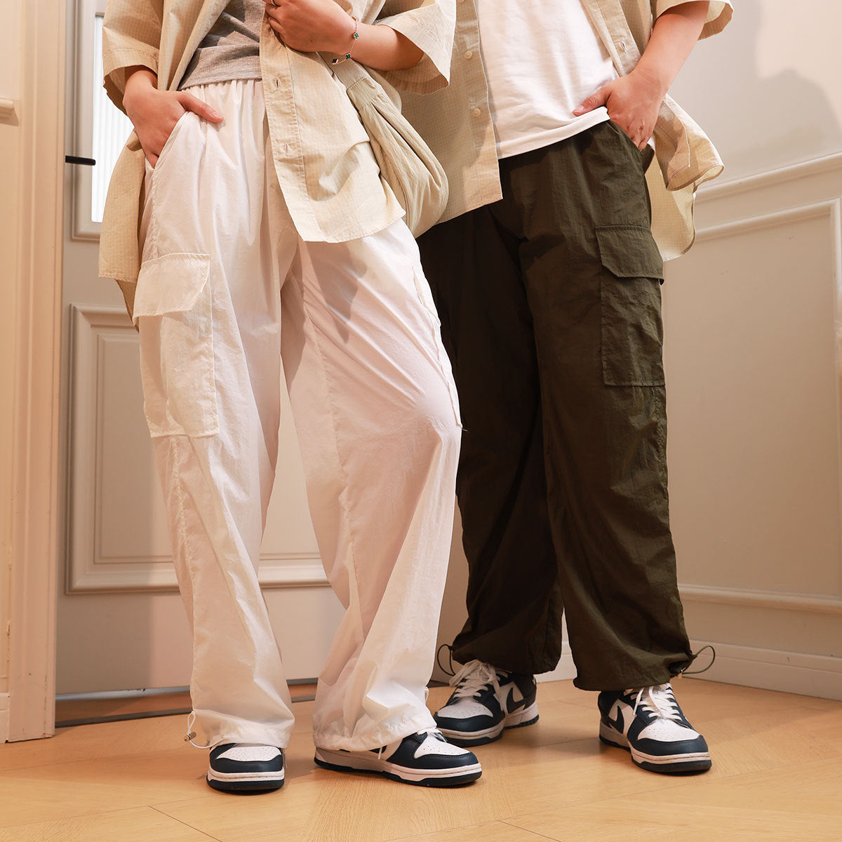 Ankle Banded Working Pants Loose All-match Wide Leg Pants