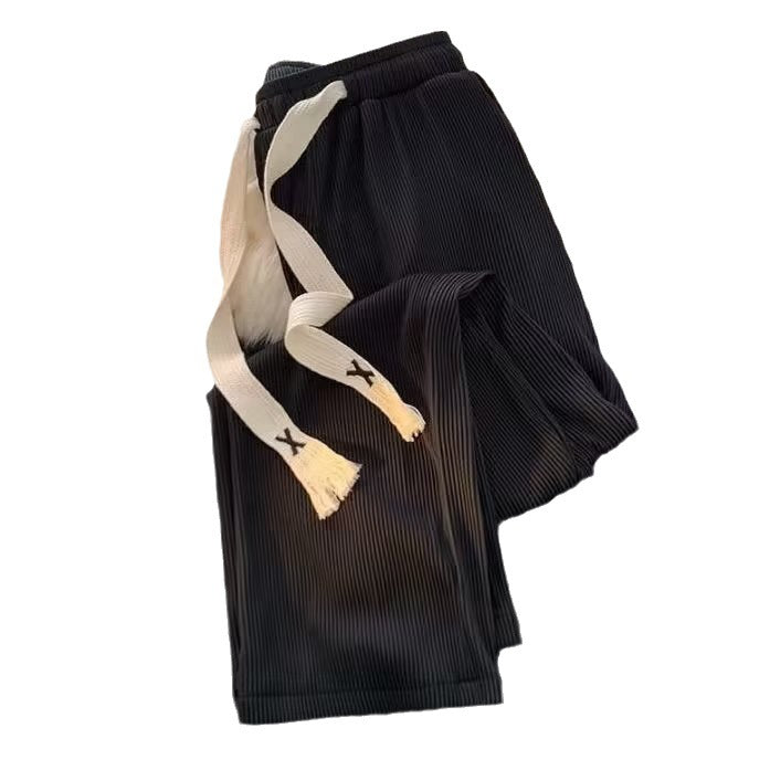 Men's Fashion Loose Straight All-matching Wide Leg Casual Trousers