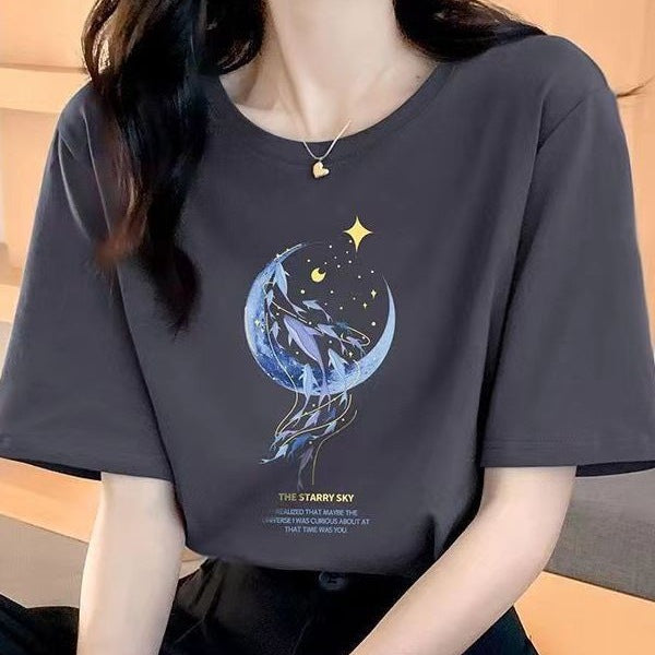 Loose New Short Sleeve T-shirt For Women