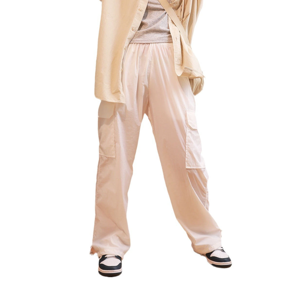 Ankle Banded Working Pants Loose All-match Wide Leg Pants
