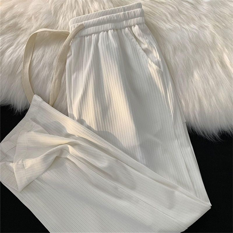 Men's Summer Thin Loose Straight Casual Trousers