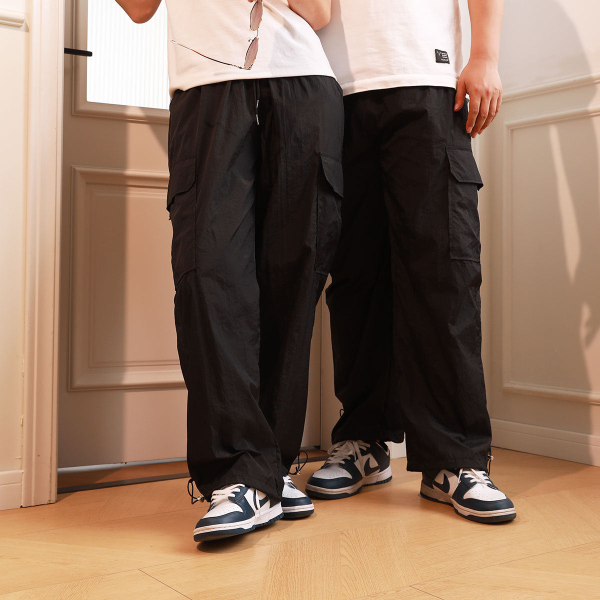 Ankle Banded Working Pants Loose All-match Wide Leg Pants