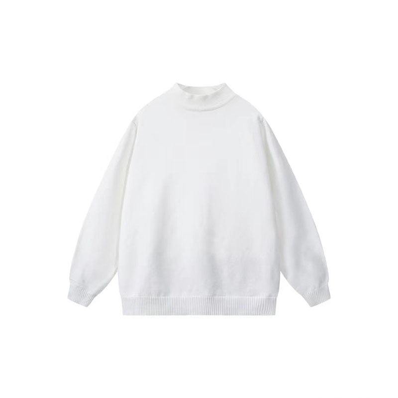 Men's Loose Versatile Thick Solid Color Knitted Undershirt