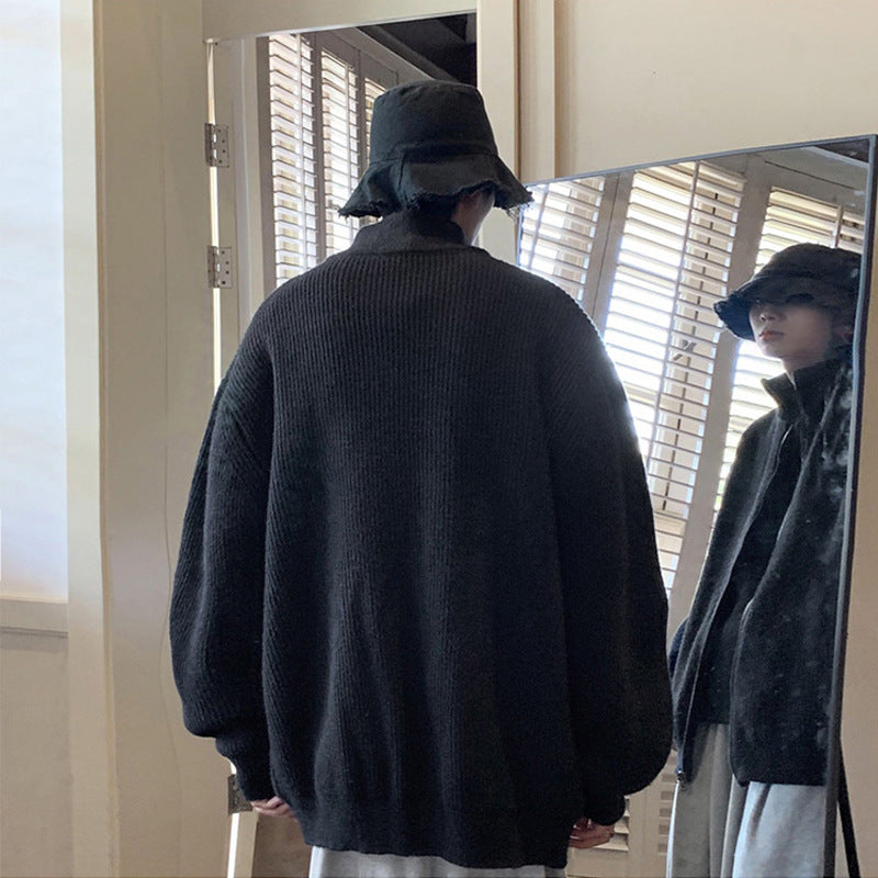 Men's Knitted Shirt Idle Style High-grade Japanese-style Retro Loose