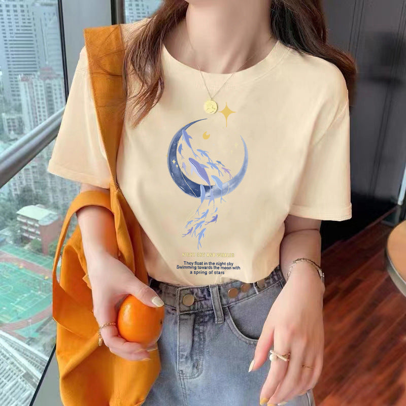 Loose New Short Sleeve T-shirt For Women