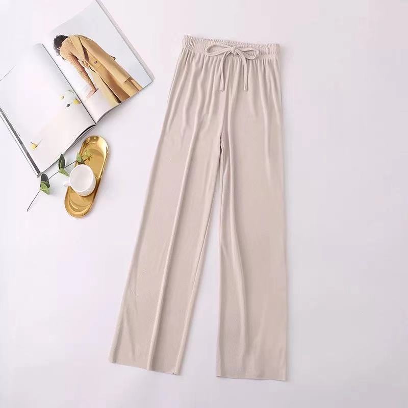 Women's Casual High Waist Long Wide Leg Pants