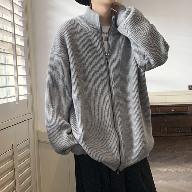 Men's Knitted Shirt Idle Style High-grade Japanese-style Retro Loose