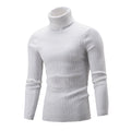 Men's Sweater Casual Retro Twisted Flower Turtleneck Knitting