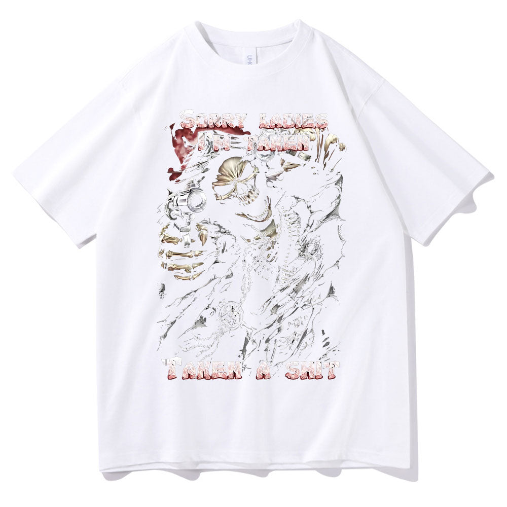 oversized streetwear t shirt women cotton fabric close up