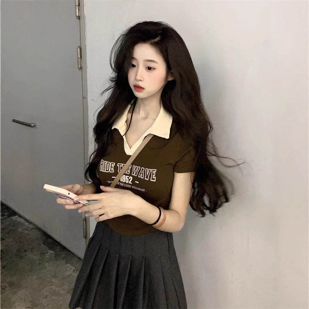 Sweet And Spicy Off-the-shoulder Cropped Top With An Asymmetrical Hem