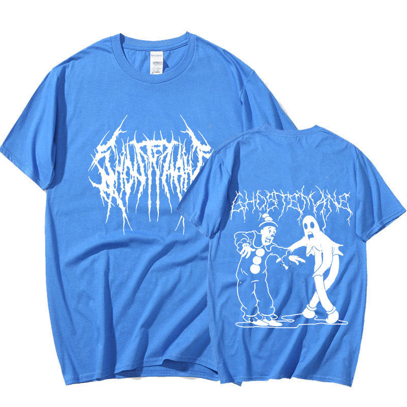 Duplex Printing T-shirt Men's And Women's T-shirt Short Sleeve Casual All-match