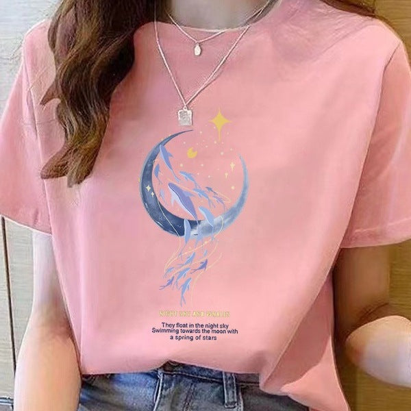 Loose New Short Sleeve T-shirt For Women