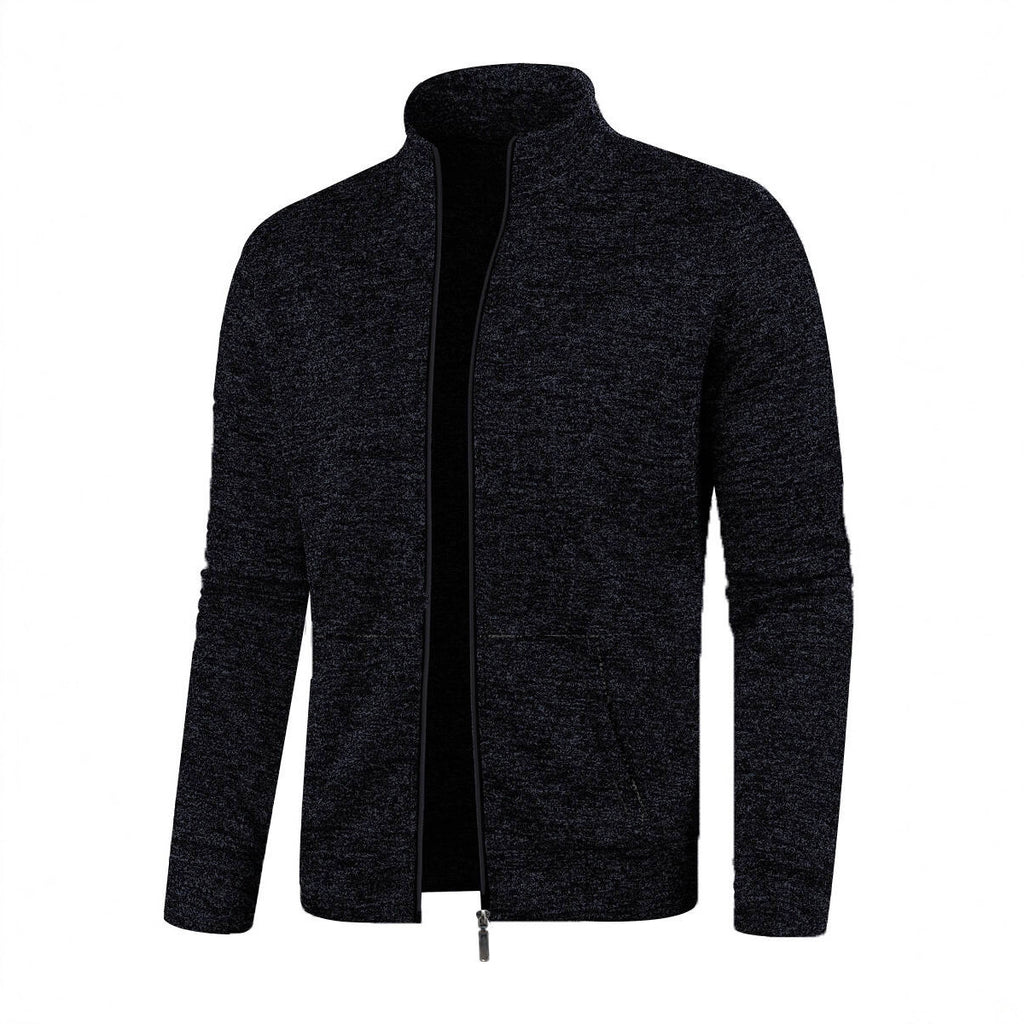 Men's Long Zipper Light Fleece Jacket Plus Size