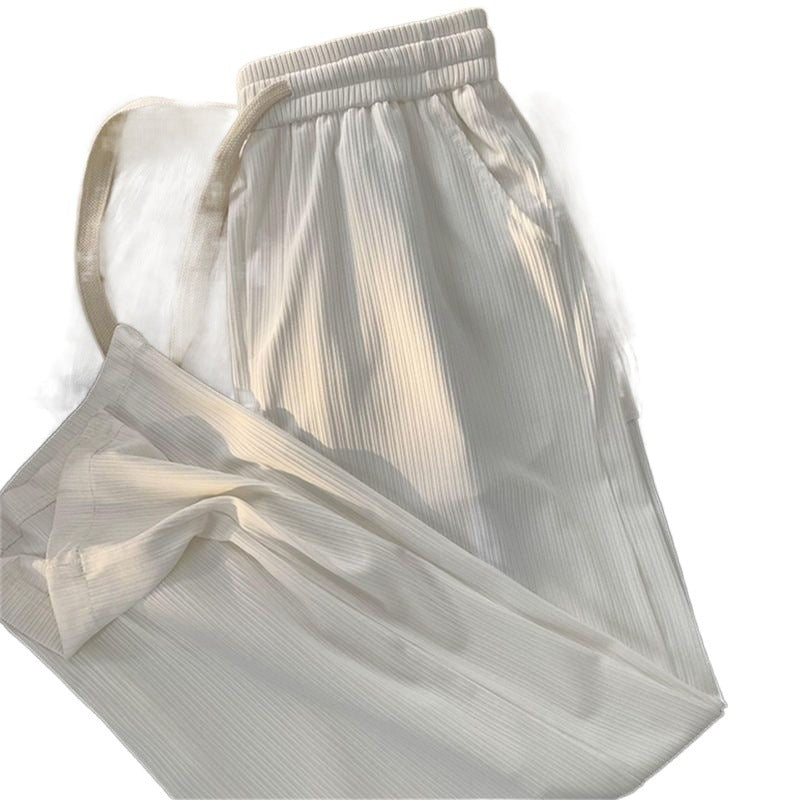 Men's Summer Thin Loose Straight Casual Trousers